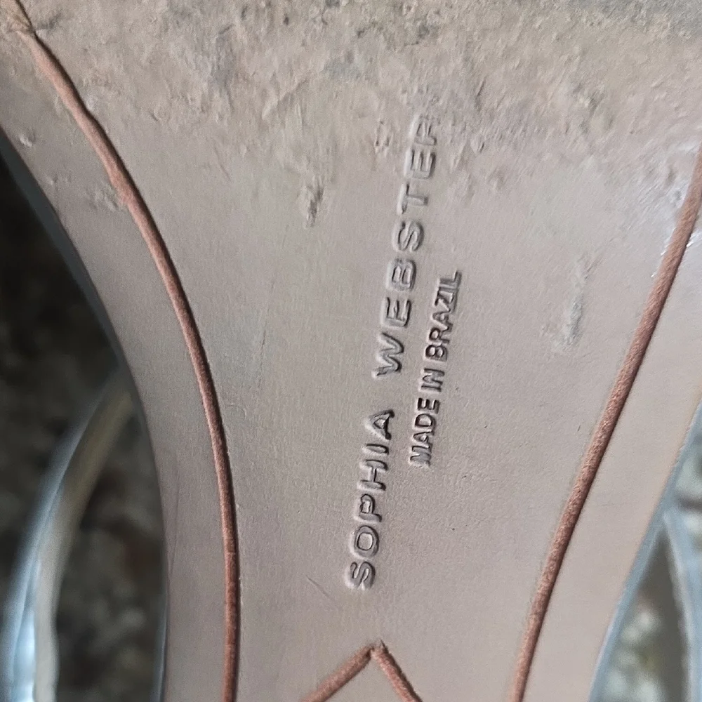 Sophia Webster Silver Sandals with Strappy Design - Picture 11 of 13